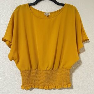 Lily White Mustard Blouse